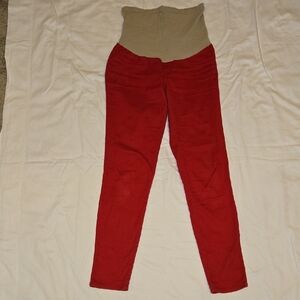 Motherhood Maternity Red Skinny Jeans